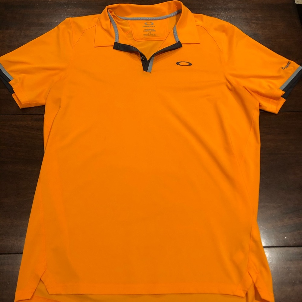 Orange Oakley Polo Size Large